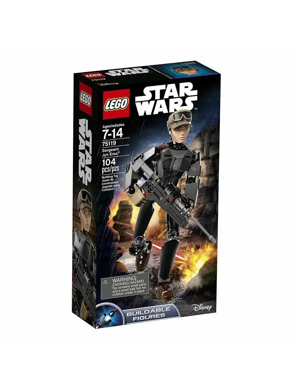 Star Wars: Sergeant Jyn Erso Buildable Figure LEGO Disney Rogue One Rebel